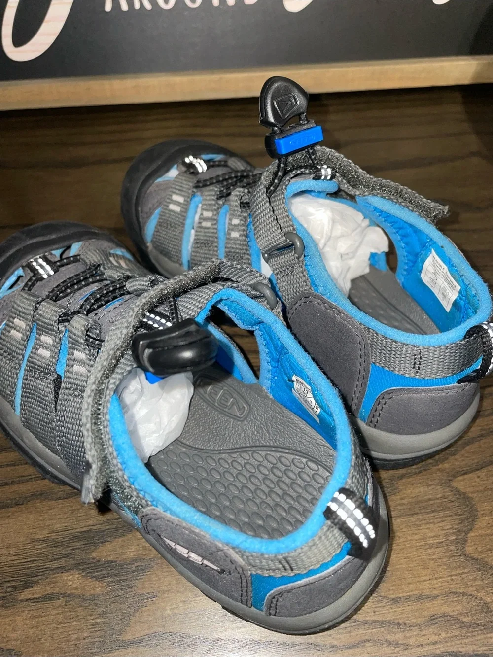 Keen Kids Toddler Boys Gray & Blue Closed-Toe Newport H2 Active Sandals Size 13